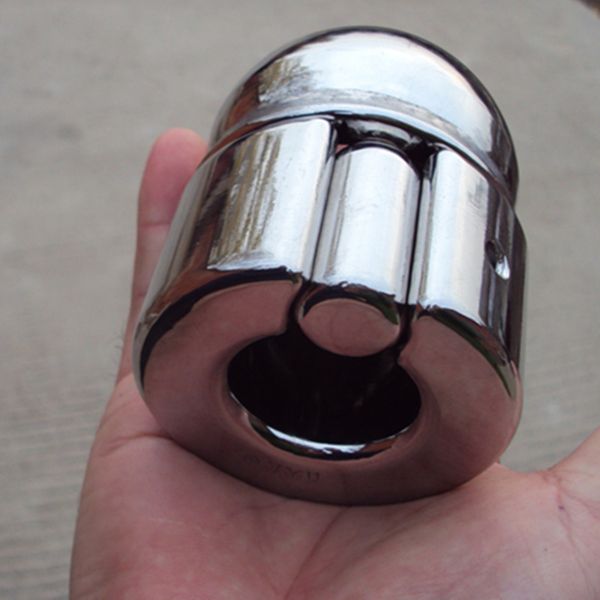 

fabric 4 sizes scrotum pendants stainless steel male ball stretchers eggs covers testicular weight cock rings toy for men masturbator cup eg, Black;white