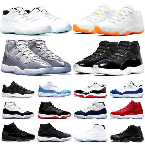 

jumpman 11 basketball shoes men women 11s cool grey jubilee legend blue citrus bred concord cap and gown space jam gamma university blue tra