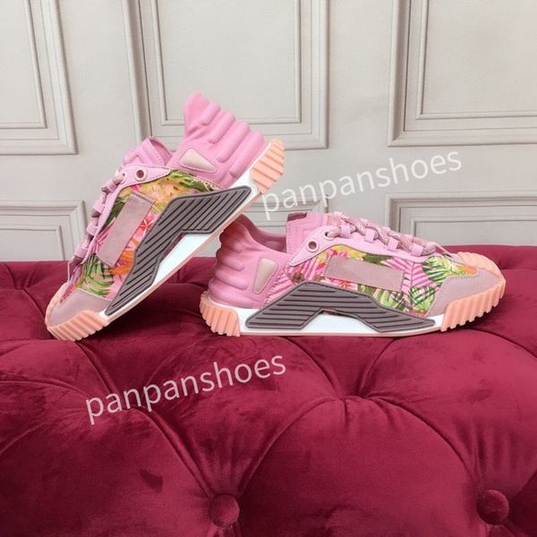 

2023new fashion brand casual shoes womens men designer leather lace-up sneakers fashion lady flat running letters shoes platform sneaker, Black