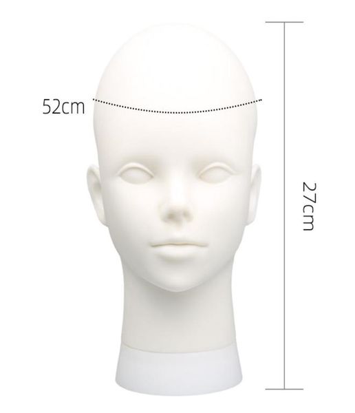 

white mannequin head wig teaching model barber shop training practice7449706