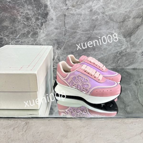 

women men quality casual shoes designer leather lace-up sneaker fashion running trainers letters woman shoes flat printed gym sneakers2023, Red;white