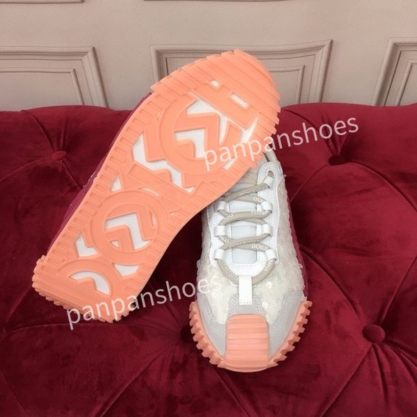 

new fashion brand casual shoes womens designer leather lace-up sneakers fashion lady flat running letters shoes platform sneaker2023, Black