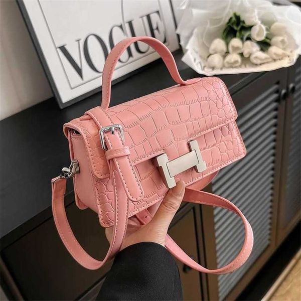 

15% off 2023 fashion handbag spring new live good versatile crocodile pattern one shoulder crossbody fashionable popular and premium small s