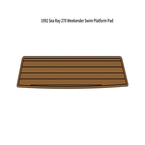 

1992 sea ray 270 weekender swim platform pad boat eva foam teak deck floor mat