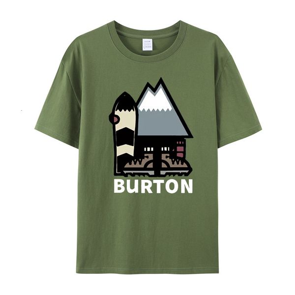 

men's polos burton snowboards t shirt size s 5xl 230511, White;black