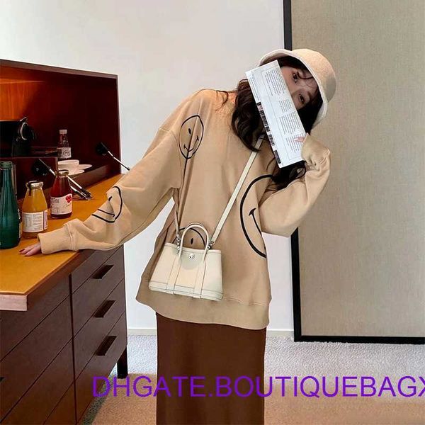 

original edition designer hremm party garden bags online store 2023 new mini leather women's large capacity bucket one shoulder portabl