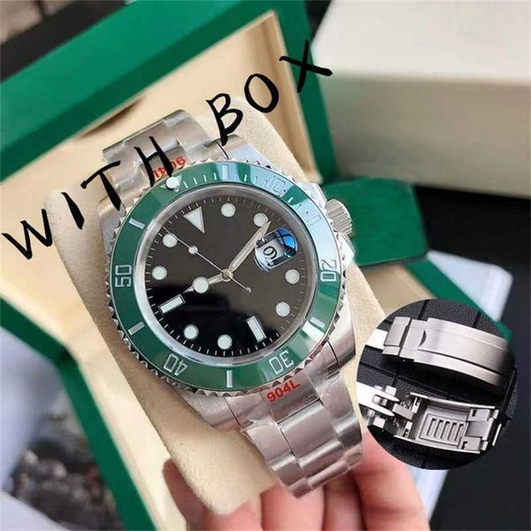 

roles submariner designer watch men's automatic mechanical ceramic 40mm all stainless steel sliding buckle swimming watches sapphire su, Slivery;golden