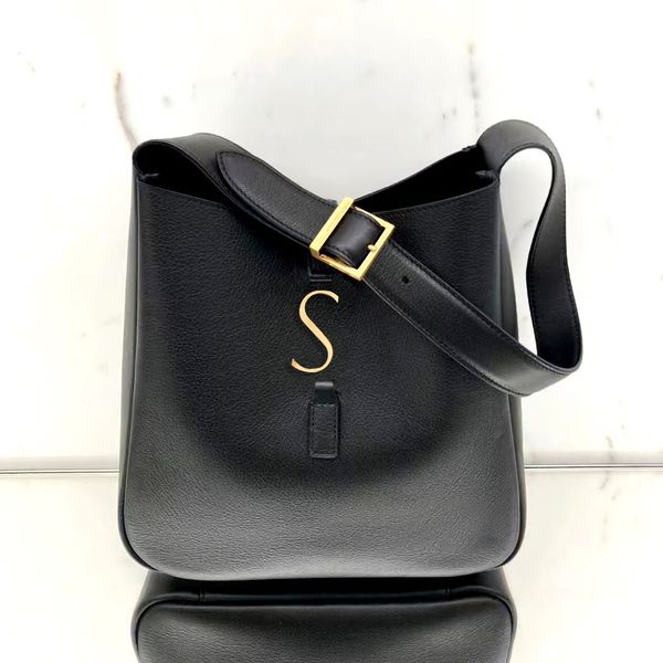 

designer genuine leather le5a7 hobo saddle shoulder bag women's luxury tote handbag man purse wallet crossbody city vintage wash clutch