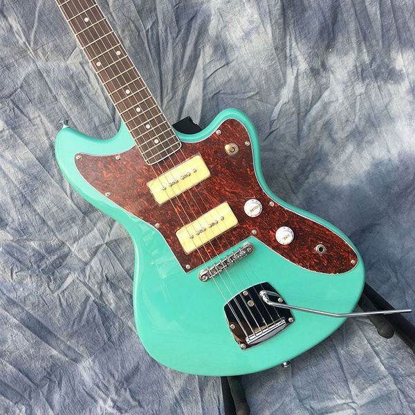 

electric guitar duck egg green body double cartridge factory customization