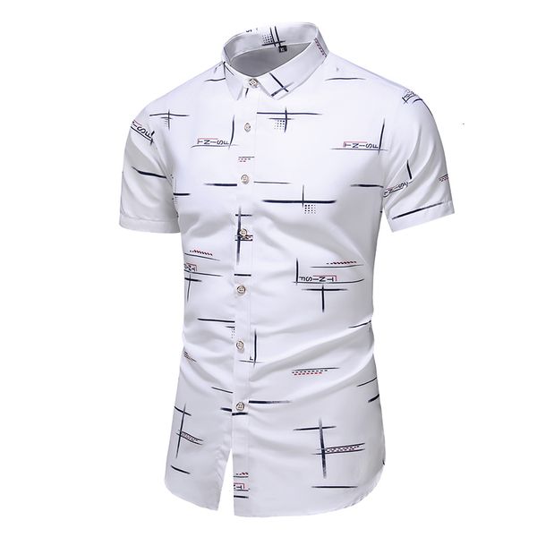 

men's casual shirts fashion 9 style design short sleeve casual shirt men's print beach blouse summer clothing plus asian size -xx, White;black