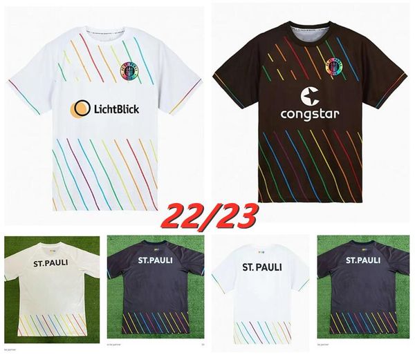 

23 24 st pauli soccer jerseys home away st.pauli becker 20 irvine 7 kyereh 17 hartel 30 smith 8 paqarada 23 medic 18 2023 2024 football shir, Black;yellow