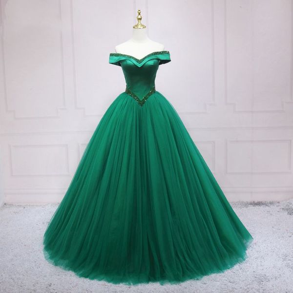 

quinceanera dresses princess beading ball gown sweetheart lace-up with tulle plus size sweet 16 debutante party birthday vestidos de 15 anos, Blue;red