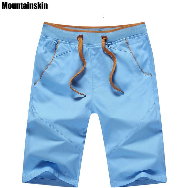 

men's shorts mountainskin 5xl summer men's cotton shorts mid straight thin men's beach shorts casual solid soft male brand sh, White;black