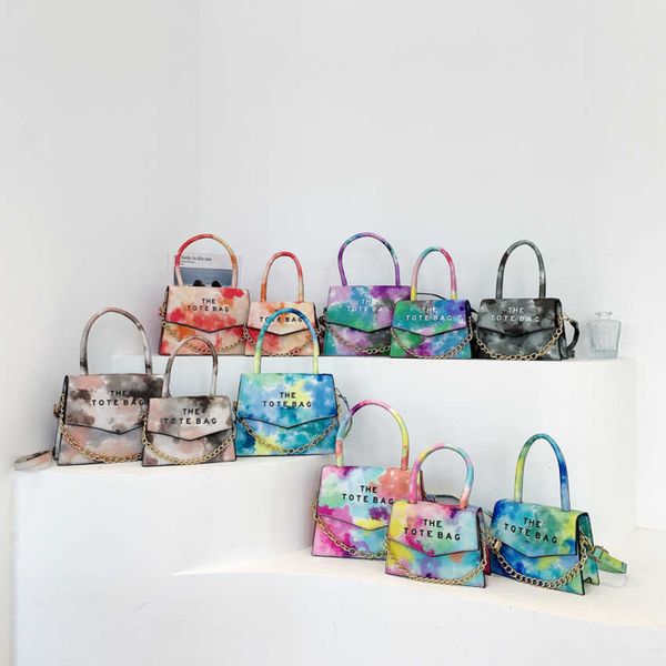 

50% off 2023 fashion hand women's new portable small square ins gradient fashion chain single shoulder crossbody bag