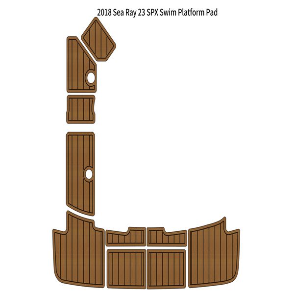 

2018 sea ray 23 spx swim platform pad boat eva foam faux teak deck floor mat