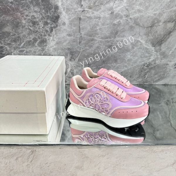 

2023new designers sneakers camouflage casual shoes stylist men shoes designer checkered studded flats mesh fashion trainers, Black