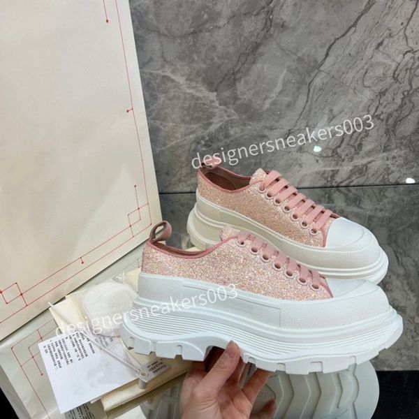 

new brand womens designer casual shoes classic do-old dirty shoes mid double height bottom trainers leather glitter golden quality2023, Black