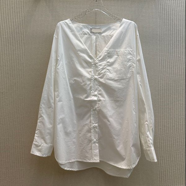 

women's blouses & shirts luxury design long sleeved white loose fitting shirt