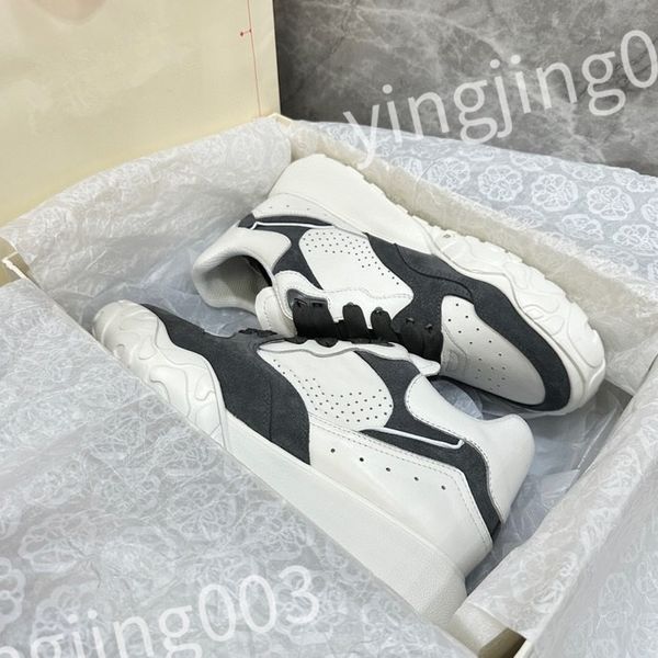 

new luxurys designer woman shoe leather lace up men fashion platform sneakers white black mens womens casual shoes