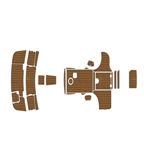 

quality 2004 chaparral 265 ssi swim platform cockpit boat eva foam teak deck floor pad