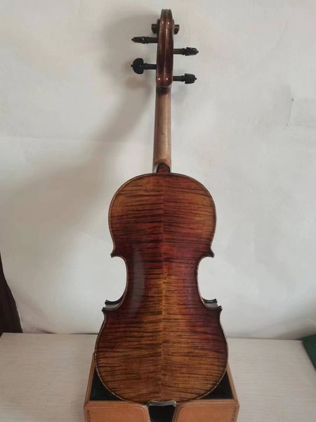 

master 4/4 violin stradi model flamed maple back spruce hand made k3006