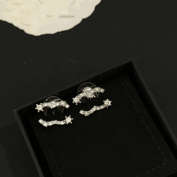 

mixed simple luxury brand designers letters ccity stud geometric famous women round channel earring wedding party jewelry mx4i, Golden;silver