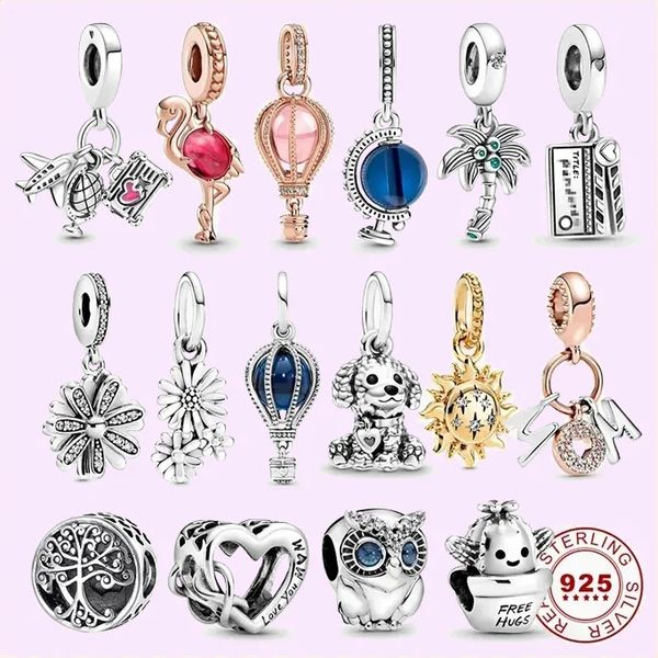 

925 silver beads charms fit pandora charm summer collection plum blue globe charm, Black
