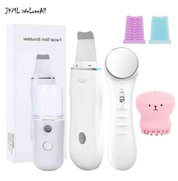 

ultrasonic skin scrubber facial pore cleaner machine blackhead remover face cleansing brush massager care 2205168273875