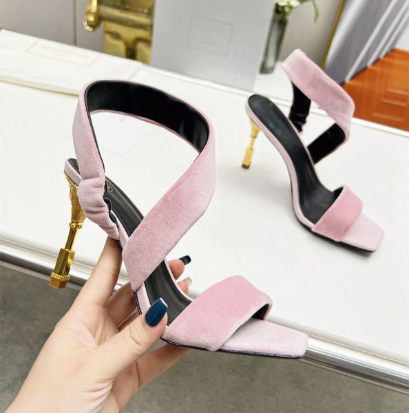 

high heels fashion women's shoes designer style suede sandals peep-toe design party wedding shoe factory shoe box, Black