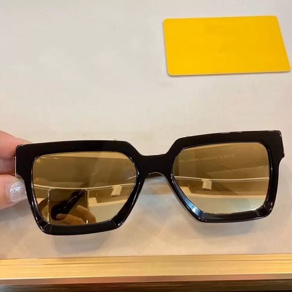 

2023 luxury millionaire 96006 sunglasses full frame vintage designer sunglasses for men shiny gold sell gold plated, White;black