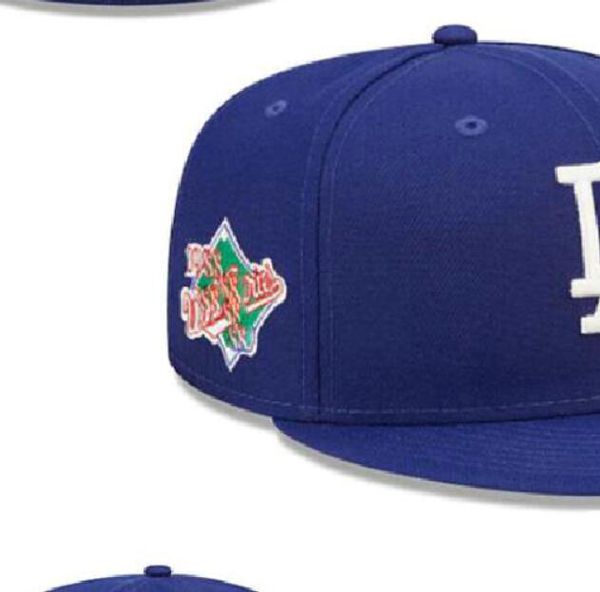 

2023 men's los angeles baseball fitted hats classic hip hop boston sport full closed design caps chapeau 1995 stitch heart " serie, Blue;gray