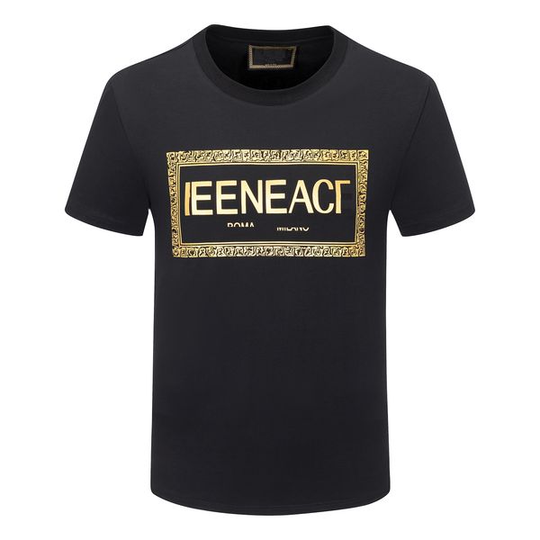 

men's plus tees & polos round neck embroidered and printed polar style summer wear with street pure cotton f8 appare 61721, Black;brown