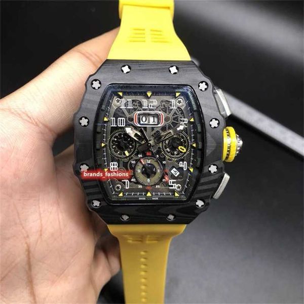 

designer mechanical watch r olexs full of diamond men's black carbon fiber case wristwatch rubber strap mechanical