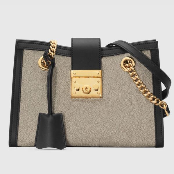 

fashion classic tote bag outdoor women's bag metal chain letter logo design shoulder bag