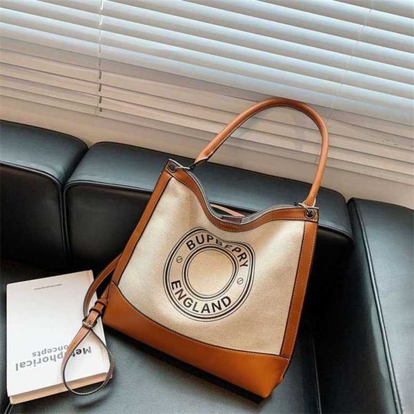

19% off 2023 fashion handbag canvas for women autumn new trend one shoulder tote urban minimalist letter handheld underarm bag
