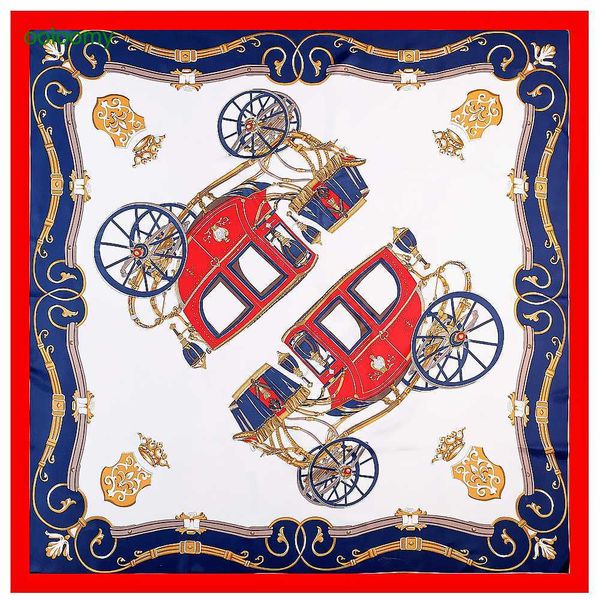 

hemres designer scarves 130cm new double carriage women's fashion print twill large square headband shawl scarf, Blue;gray