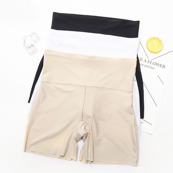 

women's leggings 3pcs/lot women high waist safety short pants slimming panties seamless boyshorts silk lady boyshort nylon women boxer, Black