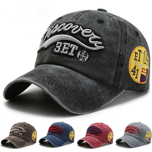 

ball caps autumn womens mens baseball cap solid color rebound letter embroidery retro sun hat outdoor cotton hip hop denim baseball cap 2305, Blue;gray