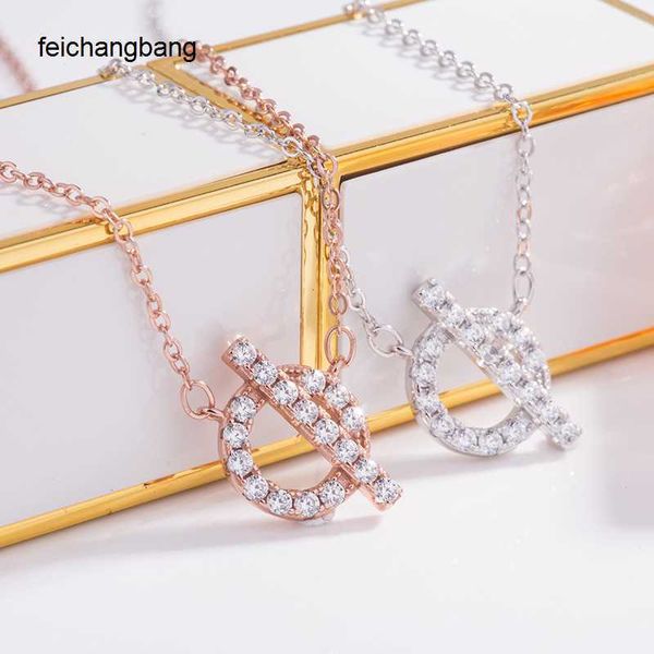 

whole h ermes designer necklace 925 sterling silver 26 letter q hanging micro inlaid women s net red same style, Black