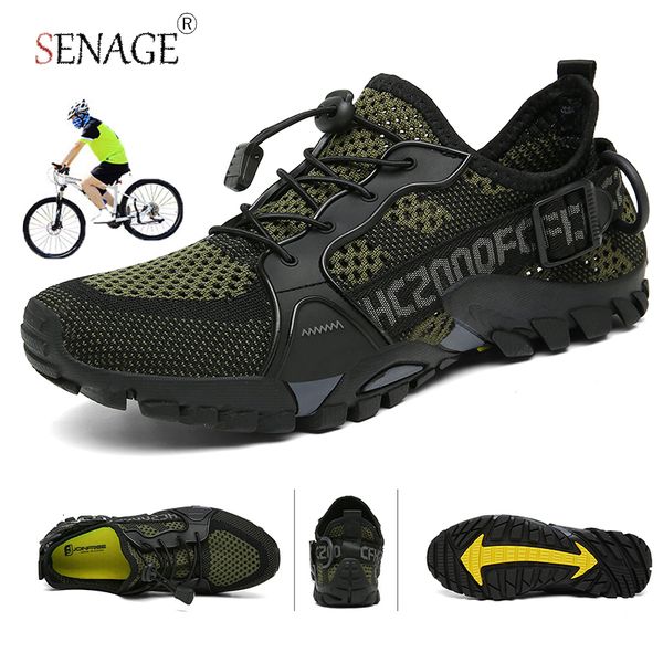 

dress shoes senage men mtb cycling sneaker breathable mountain bike selflocking cleats dirt bicycle shoe speed racing 230510, Black
