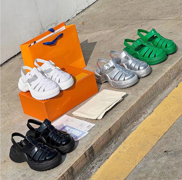 

designer sandals arch slippers women slides bow shoes summer beach slipper non-slip rubber flat sandal with box, Black