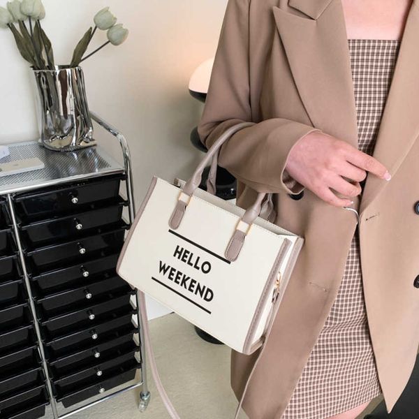 

50% off 2023 fashion simple and fashionable pu one shoulder tote bag for women new trend fashion casual lightweight large capacity handbag