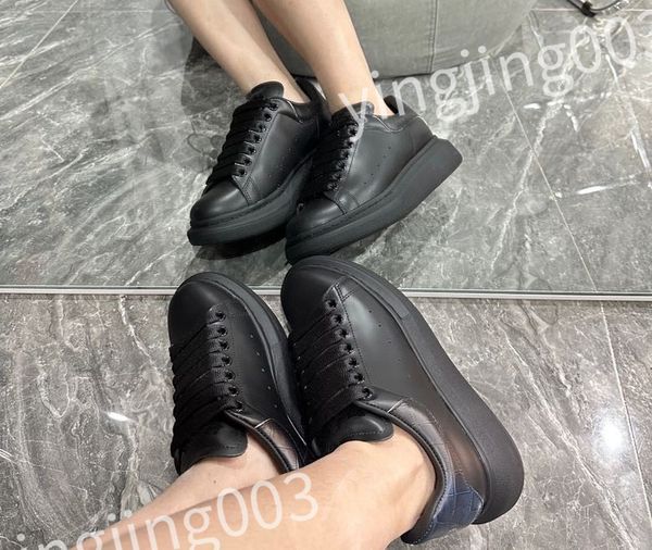 

luxury mens womens fashion casual shoes loafers designer classic rubber platform leisure comfort four seasons shoes, Black