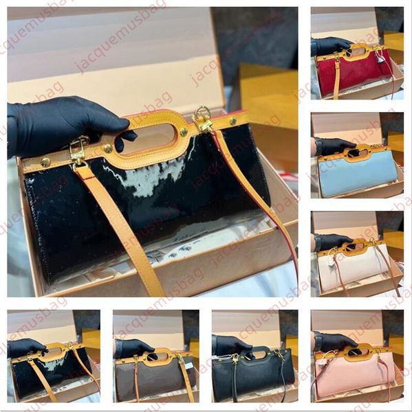 

women clip bag handbag totes l beach hand slung tote designer shoulder crossbody bags lady quality patent leather messenger wallet luxurious