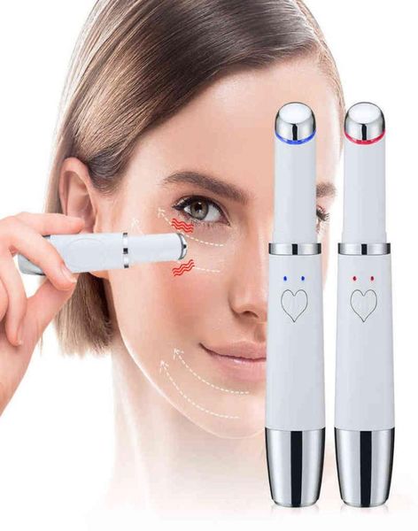 

eye beauty instrument heating eye massage pen vibration introduction removing dark circles and lines2205054629815