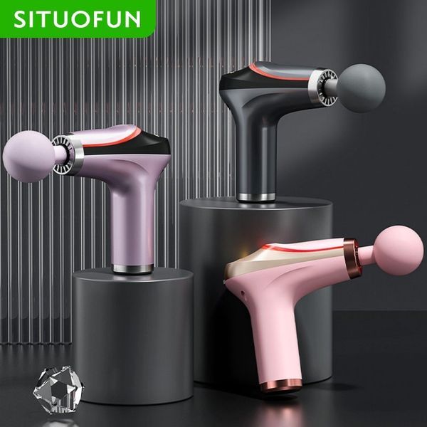 

full body massager situofun pistol pijat portabel untuk tubuh punggung leher olahraga jaringan dalam relaksasi otot fitness elektrik pemijat