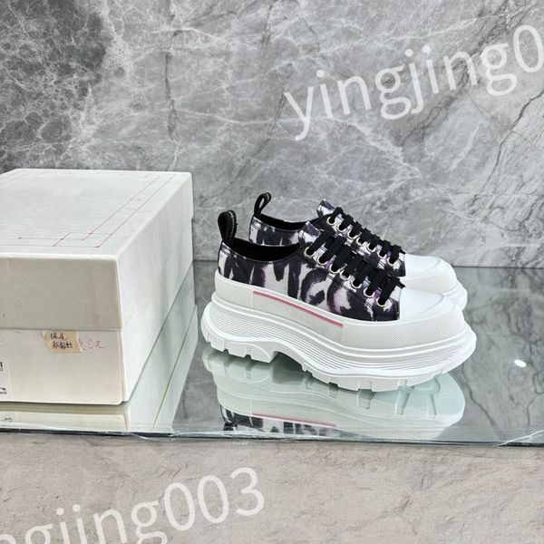 

designer woman's shoe leather lace up mens fashion platform sneakers white black mens womens casual shoes