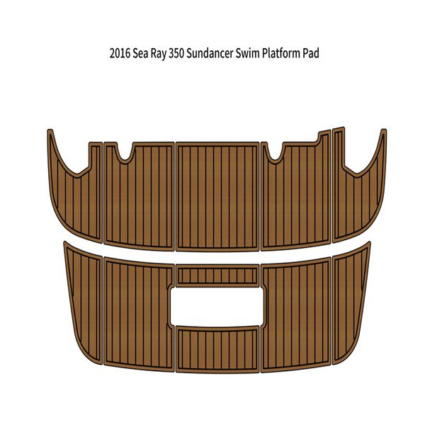 

2016 sea ray 350 sundancer swim platform pad boat eva foam teak deck floor mat