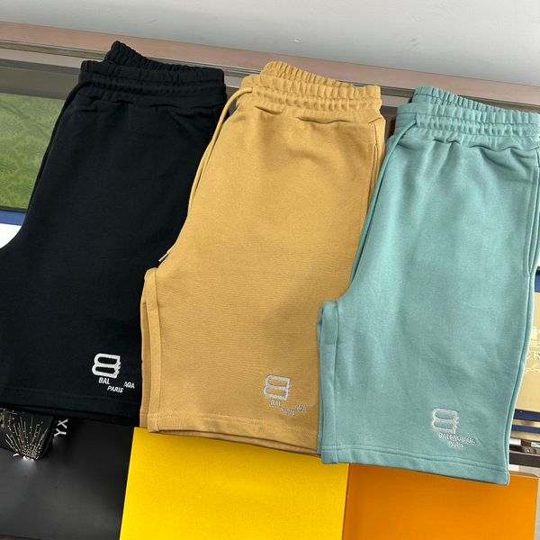 

mens shorts ce ba trousers mans women multicolor trendy simple embroidery letters shorts size s-xxl, White;black