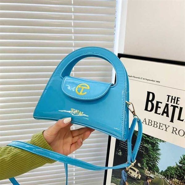 

19% off 2023 fashion handbag new single shoulder handheld crossbody women's factory goods trend large capacity small square bag lacquer